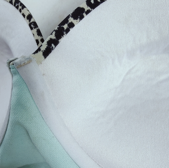 Xhilaration Double Back Strap Push Up Cheetah Print Bustier Bikini Top, L - Picture 14 of 14